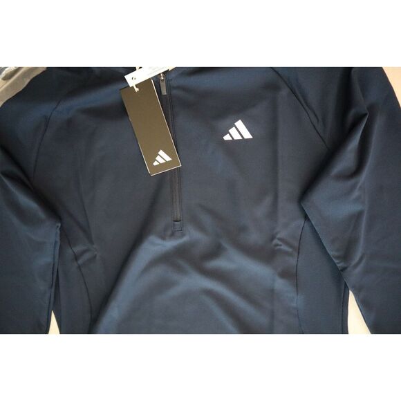 adidas HS8959 Women's Sz M Collegiate Navy Blue L/S Golf Dress w/Shorts - Picture 7 of 16